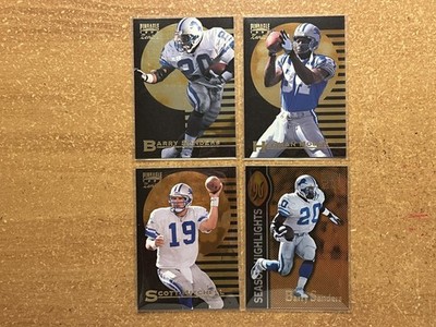 Detroit Lions Team Set-1997 PINNACLE ZENITH, 4 CARDS-$7 Value