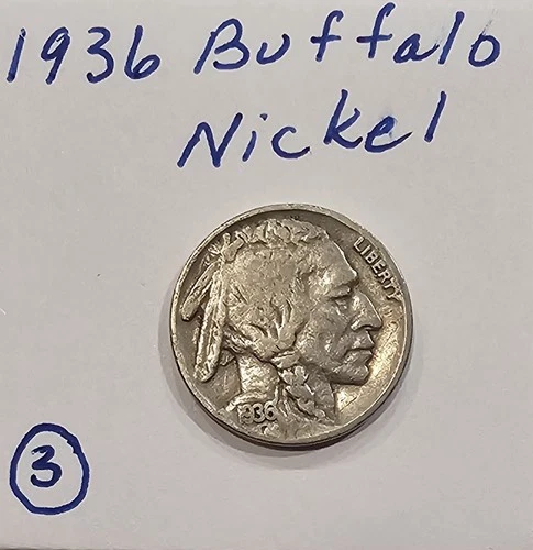 1936 Buffalo Nickel 3