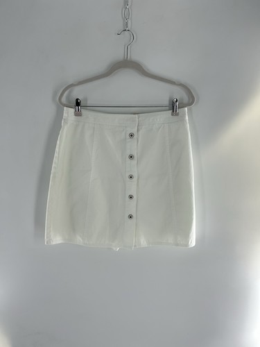 Kate Hill Petite Skort donna 14P (vita 32 pollici) avorio, cotone twill bottoni a pressione davanti - Foto 4 di 12