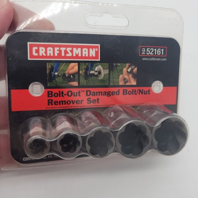 #ad CRAFTSMAN 5 Piece Bolt Out Bolt Nut Remover Set 952161 Tool Kit NEW $19.95