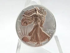2022 .999 Fine American Silver Eagle With Copper Overlay **BEAUTIFUL**