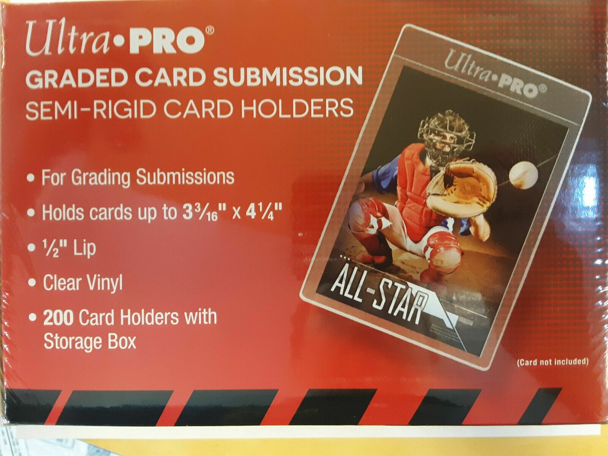 ultra pro graded card submission semi rigid card holders Semi-Rigid Sleeves 10 Sleeves Clear Saver with strong appeal for collectors ULTRA PRO SEMI RIGID CARD