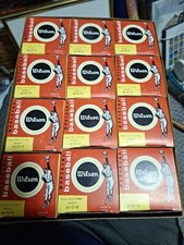 1960's NY - Penn League 1 Dozen 12 Boxed In Display Box Wilson A1010 Baseballs