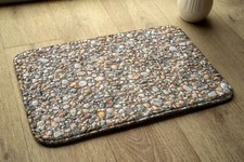 Bathroom Rug Anti-Slip Super Soft Absorbent - 90x60 cm - Stony beach