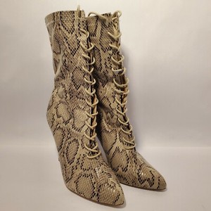 snakeskin sock boot