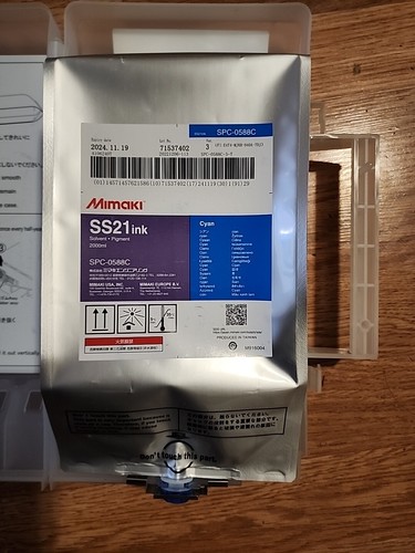 Mimaki SS21 2000L SPC 0588C Pack encre étui écologique CYAN - Photo 2/3