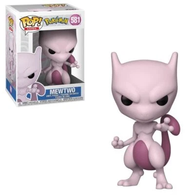 Pokemon Mewtwo 9.5cm Pop Figura de Vinilo Pop Juegos Funko 581 Vendedor GB - Imagen 1 de 3