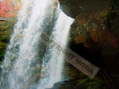 Behind Bridal Veil Falls Highlands Nc 8 X10 Glossy Photograph By Mona Ebay