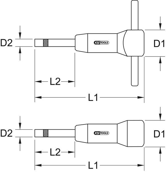 "Ks Tools 1/4\" ESD Drehmomentschraubendreher Festeingestellt, 100-500Cnm (516.392"-image