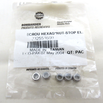 Sea Doo OEM Hexagon Hex Elastic Stop Nuts 232551600 Set of 5 | eBay
