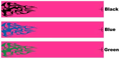 White Water Archery Tribal Flames Fluorescent Neon Pink Arrow Wraps 15 Pc Pack