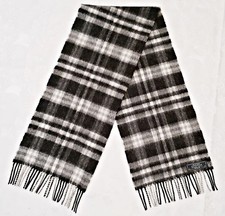 SCOTLAND VINTAGE AUTHENTIC SCOTTISH EXPERIENCE LAMBSWOOL LONG MENS FRINGE SCARF