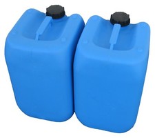 2 x 20 Liter Kanister blau Camping Plastekanister Kunststoffkanister