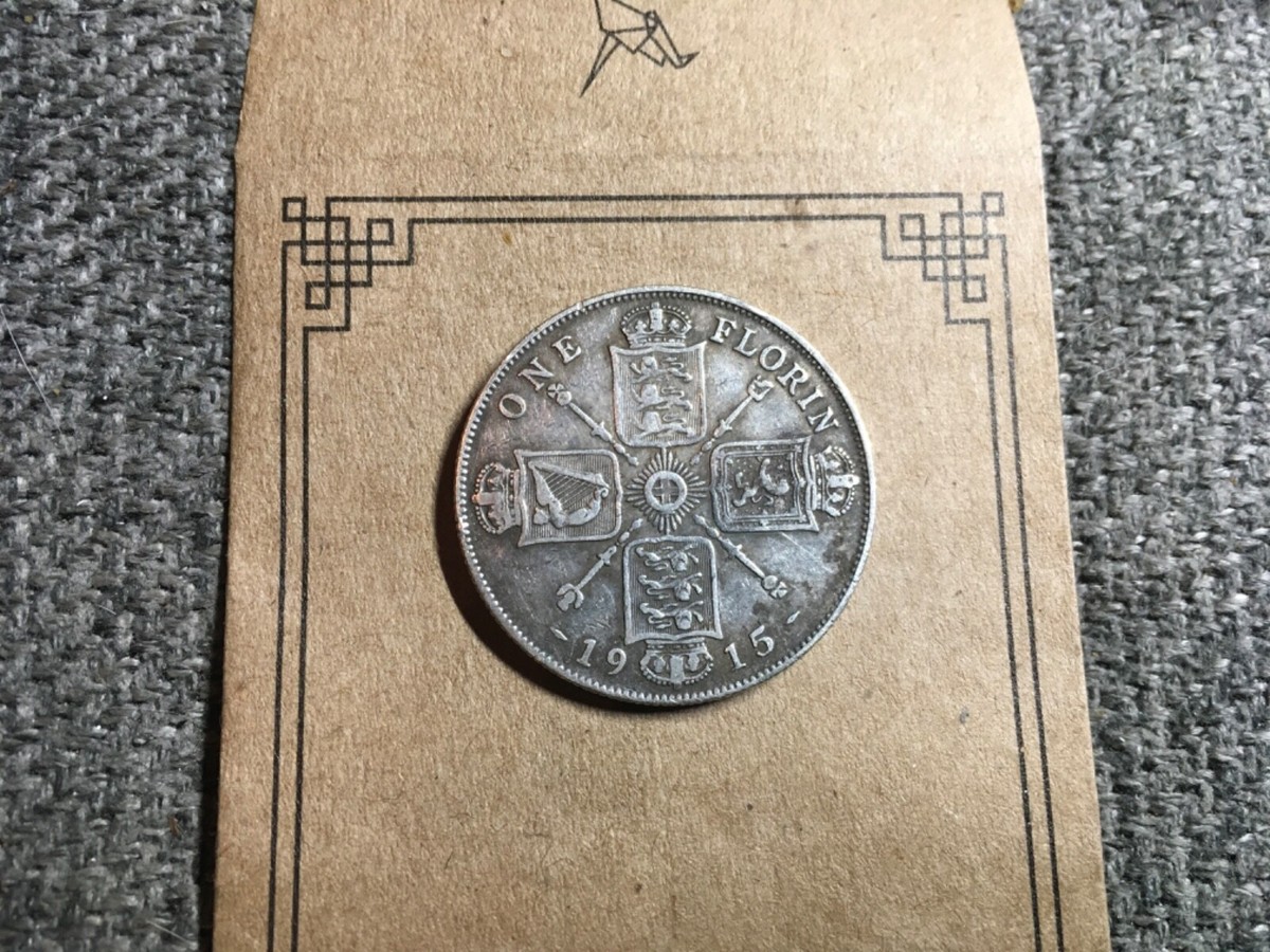イギリス　1910年　1 Florin　＠１５ 1915 Florin Great Britain - KM# 817 # 1973s 🇬🇧 | eBay