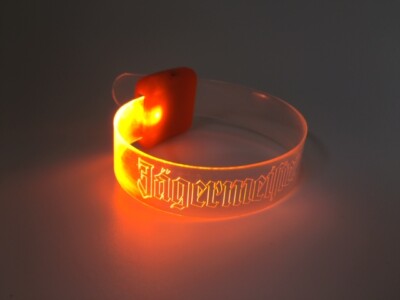 Jägermeister Armband beleuchtet , Silikon LED Armband Hirschkopf Leuchtarmband