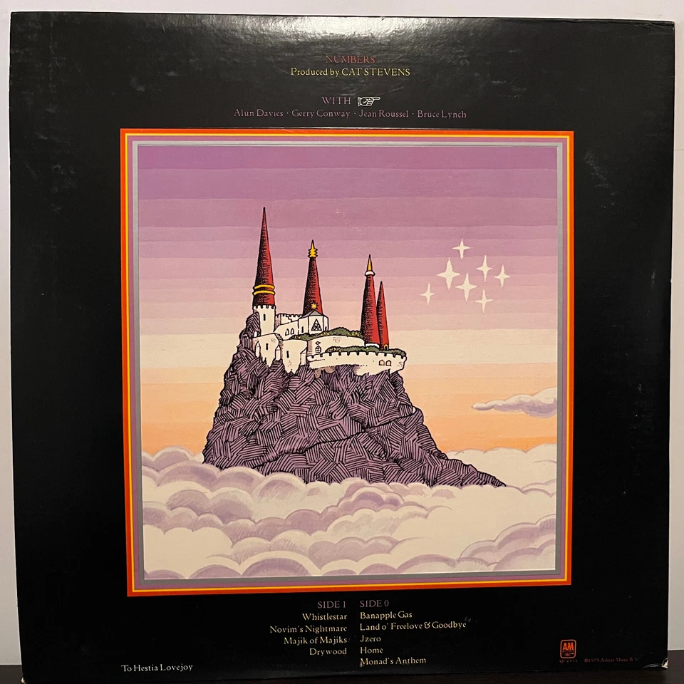 CAT STEVENS - Numbers (1975) - 12" Vinyl Record LP - EX - Image 2 of 3