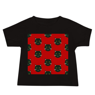 Cats on Red Baby Jersey Short Sleeve Tee