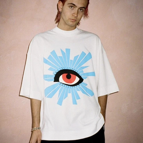 Nueva Camiseta Unisex Informal Estampado Ambiente Desgastada Manga Corta - Imagen 4 de 14