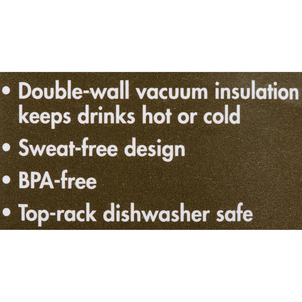Tumbler Vacuum Insulated Stainless Steel Tumbler with Handle Black 40 Oz
