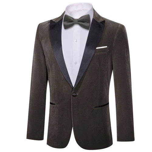 Para Hombres Floral Esmoquin Cena Chaqueta Calce Regular Chal Solapa Paisley Baile de graduación Fiesta Traje - Imagen 84 de 236