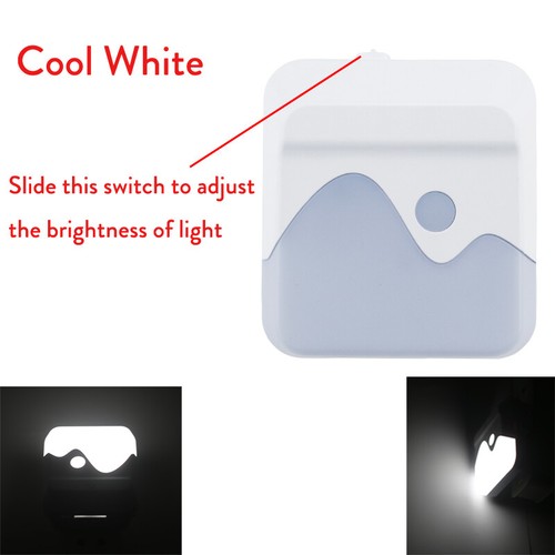 Dimmable Night Light Plug In LED Dusk to Dawn Sensor Lights Baby Kidsroom Stairs - Picture 13 of 16