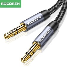 Image of Essager 3.5mm Stereo Jack Audio Aux Braided Cable Male to Male. 0.5m - 5m