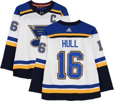 Brett Hull St. Louis Blues Autographed White Adidas Jersey