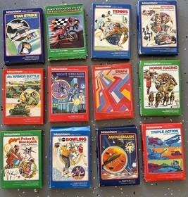 Huge Intellivision Games lot Of (28) Titles