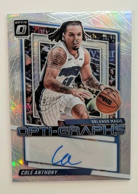 2023-24 Panini Donruss Optic Opti-Graph Silver Prizm Cole Anthony