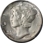 1936-P Mercury Dime PCGS MS65 FB Nice Eye Appeal Nice Strike