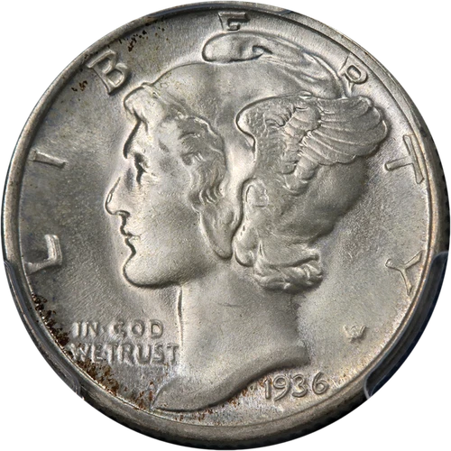 1936-P Mercury Dime PCGS MS65 FB Nice Eye Appeal Nice Strike