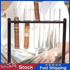 Cigar Humidor Aroma Diffuser Wood Glass Tube Set Design Flavor Infuser