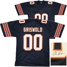 SALE! Christmas Vacation Chevy Chase Signed Blue Jersey Beckett