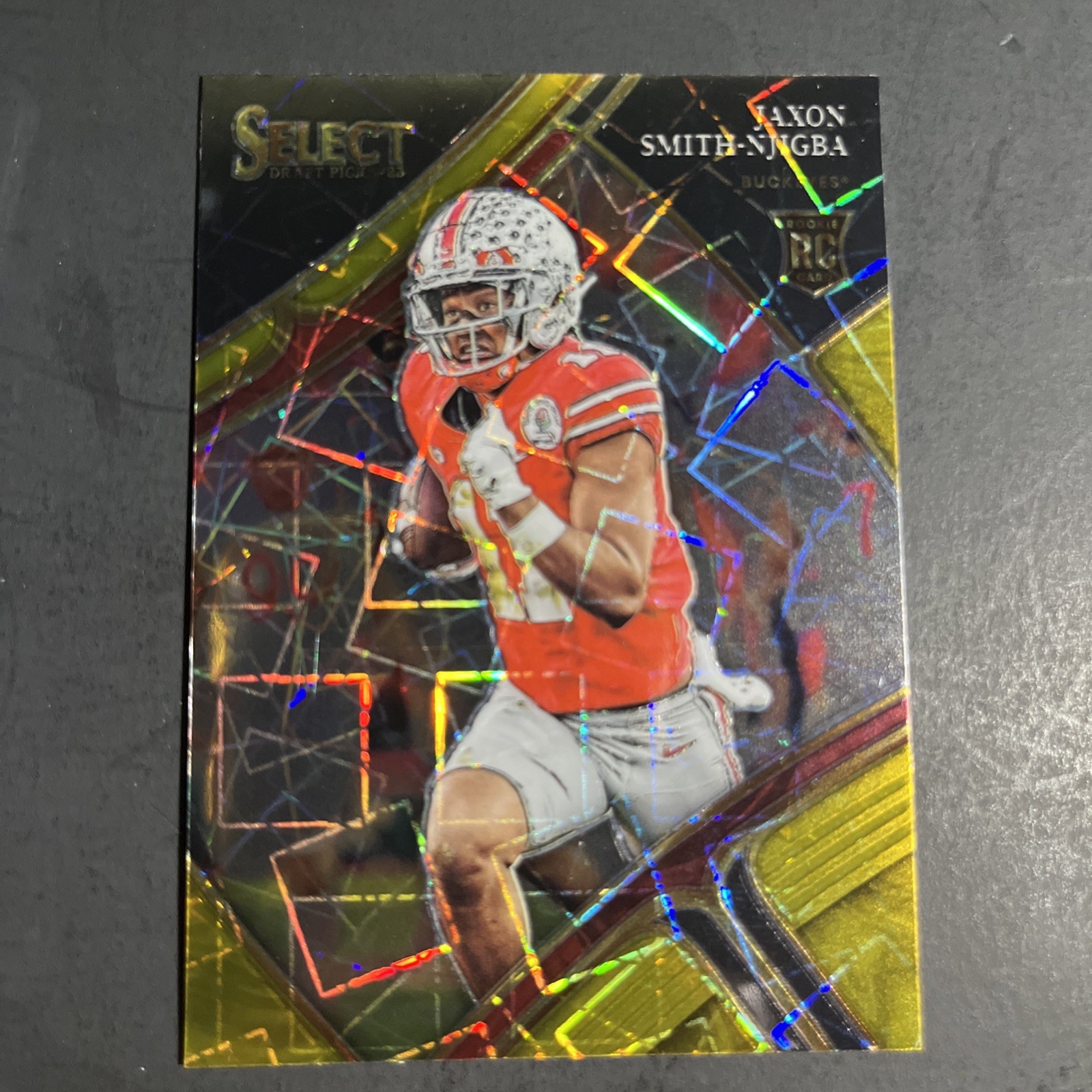 2023 Select Draft Picks Jaxon Smith-Njigba RC Red Lazer  Field Level