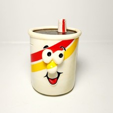 1989 Burger King Kids Club Lickety Splits Rolling Racers Cup W/Face Toy Hallmark