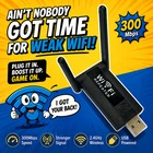 USB WiFi Repeater 300Mbps 2.4GHz Wireless Range Extender Signal Booster New