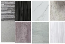 Shower Panel 1000mm Wide x 2.4m Wet Wall  Bathroom Cladding PVC 10mm Thick