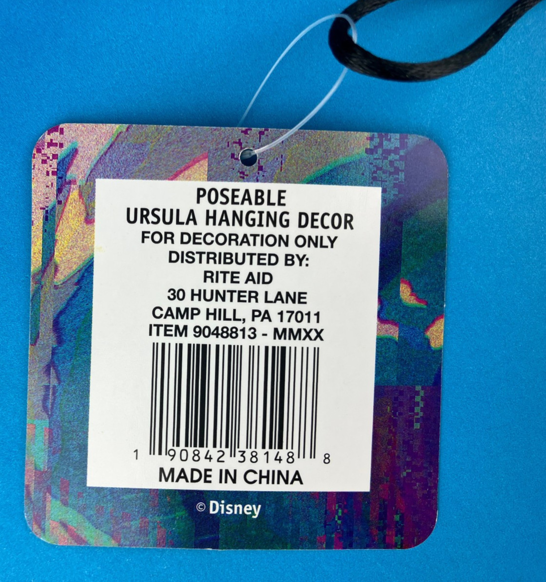 Disney Ursula 14" Hanging Plush Decoration w/ Posable Arms Halloween Villains