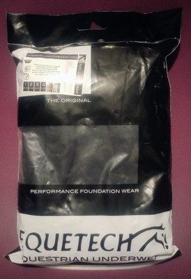 Equetech Thermo Steigbügel Unterreithose Größe XL 35-37'' Taille Schwarz Brandneu