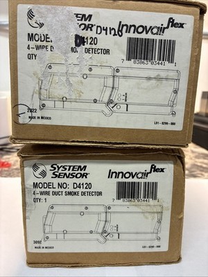 System Sensor D4120 4 Wire Photoelectric Duct Smoke Detector