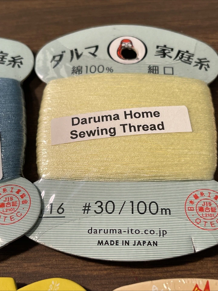 Nippon Chuko Yokota Daruma Household Thread Hand Sewing Thread Count Fine lot 7 - Image 3 of 4