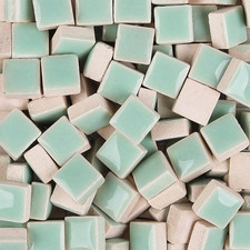200 Pieces / 200 G Square Shapes 0.4X0.4 Inch Square Ceramic Mosaic Mosaic Tiles
