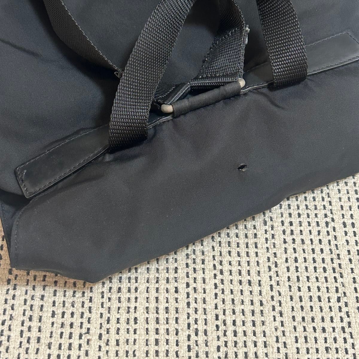 PRADA nylon backpack triangular logo From Japan - image 6