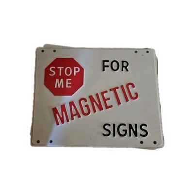 Vintage Advertising Stop Me For Magnetic Signs Sign