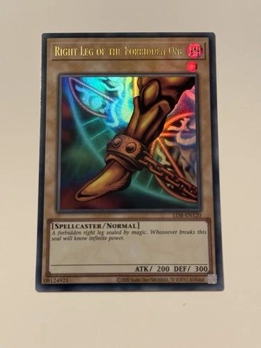 Yu-gi-oh! Right Leg of the Forbidden One LOB-EN120 25th anniversary