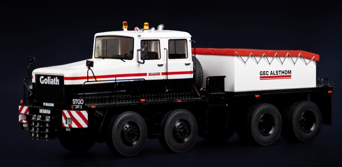 FAUN GOLIATH 8x8 IMC MODELS camion miniature 1/50 avec ballast GEC Alsthom