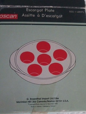 Roscan Escargot White Plate