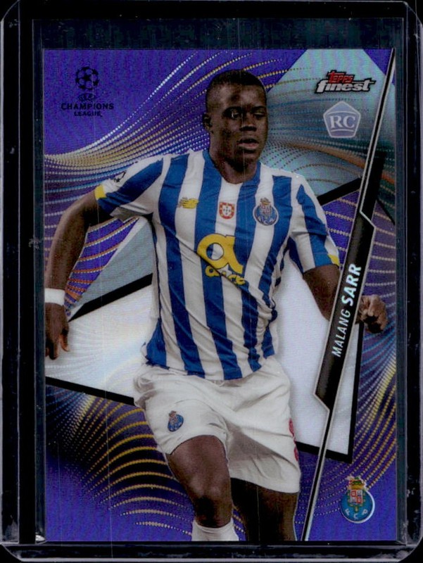 2020 Topps Finest UEFA Malang Sarr RC Purple Refractor Rookie #/250 Porto