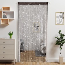 9x79 Inch Door String Curtain Doorway Beads Curtain Haning Room Divider Glitter