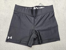 Under Armour Shorts Womens Large Black UA Team Shorty 4 Compression HeatGear